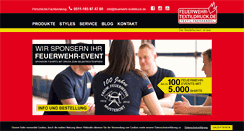 Desktop Screenshot of feuerwehr-textildruck.de