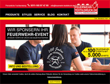 Tablet Screenshot of feuerwehr-textildruck.de